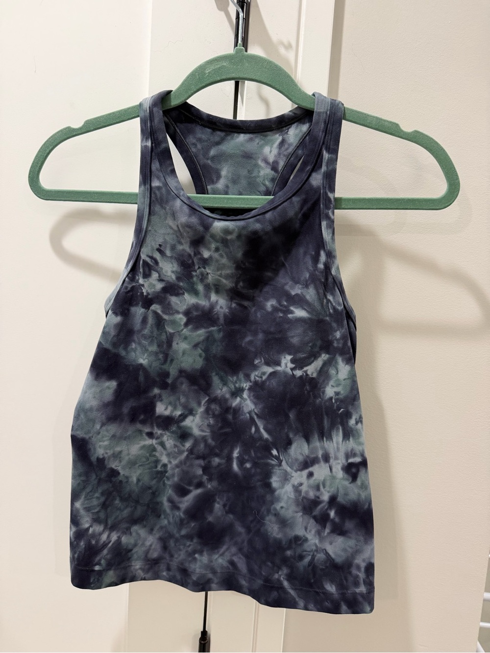 Lululemon Align Waist-Length Racerback Tank Diamond Dye Silver Blue Tidewater - Picture 4 of 5